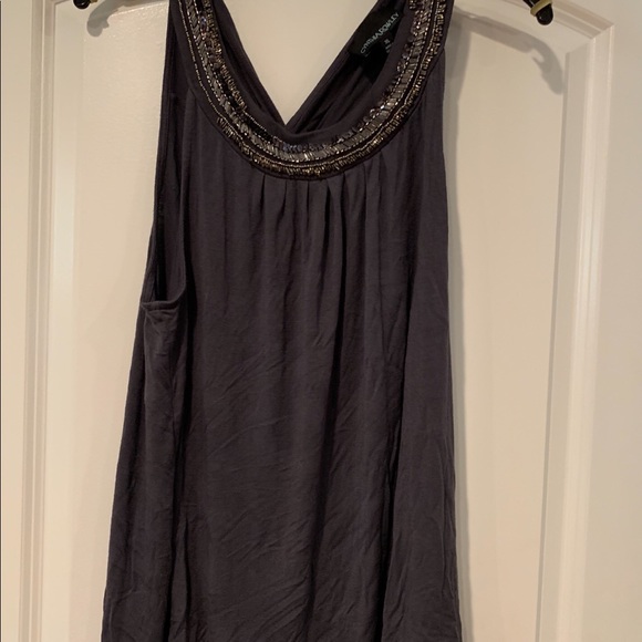 Cynthia Fowler beaded tank xl a few beads missing - Picture 2 of 3